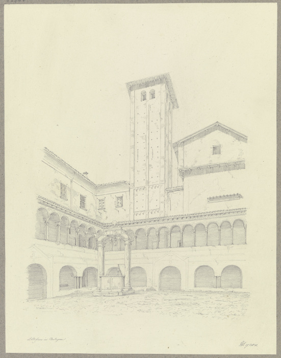Der Kreuzgang von S. Stefano in Bologna from Friedrich Wilhelm Ludwig