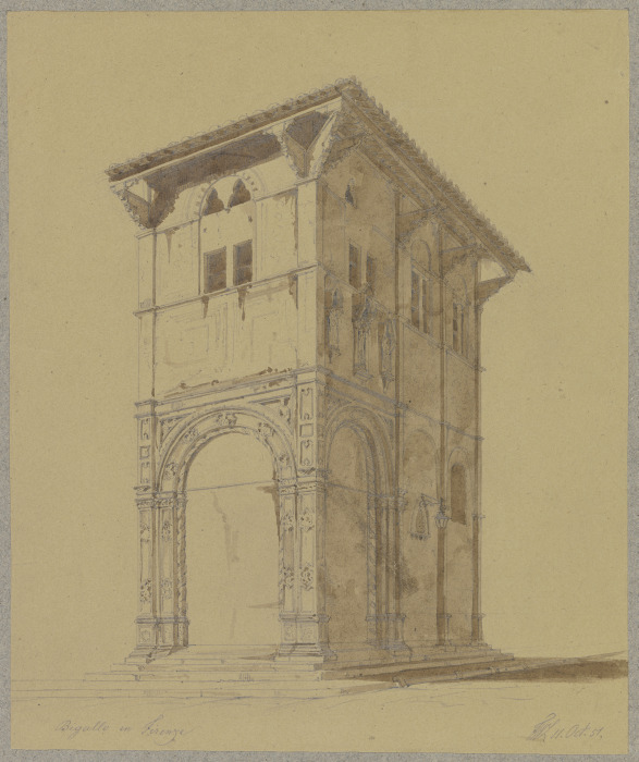 Die Loggia del Bigallo in Florenz from Friedrich Wilhelm Ludwig