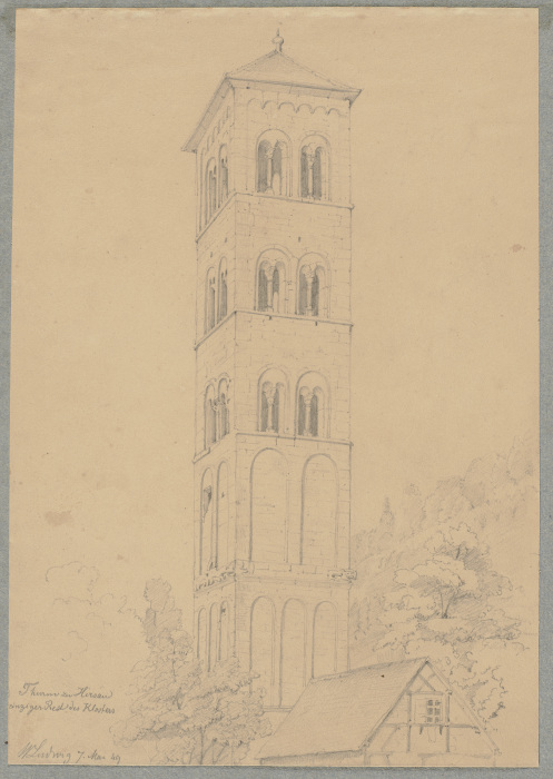 Nordturm (Eulenturm) des Klosters Sankt Peter und Paul in Hirsau from Friedrich Wilhelm Ludwig