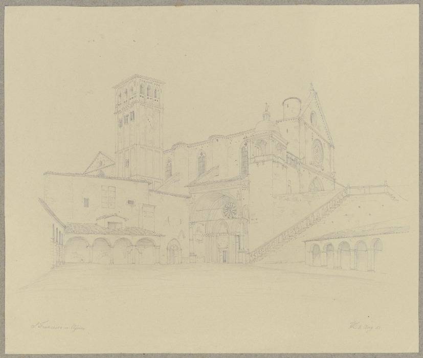 S. Francesco in Assisi from Friedrich Wilhelm Ludwig