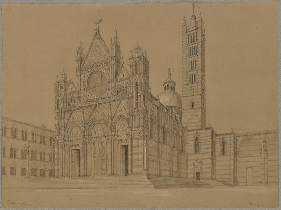 S. Maria Assunta in Siena from Friedrich Wilhelm Ludwig