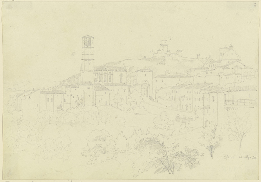 View of Assisi from Friedrich Maximilian Hessemer