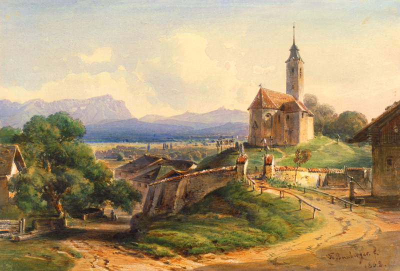 View of Söcking from Fritz Bamberger