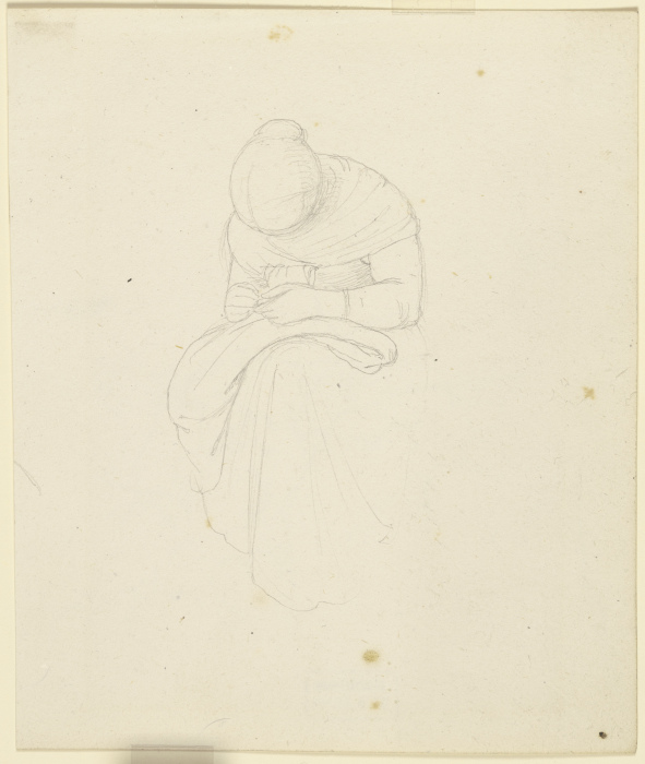 Sewing girl from Fritz Bamberger