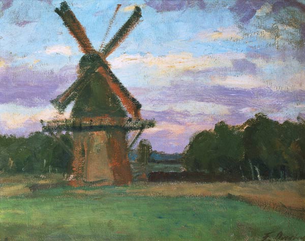 Mill at Worpswede from Fritz Overbeck