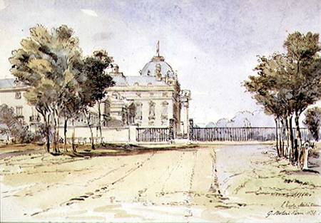 View of the Ecole Militaire in Paris from G. Rolais