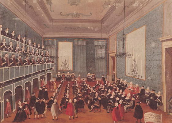 Concert given by the girls of the hospital music societies in the Procuratie, Venice from Gabriele Bella