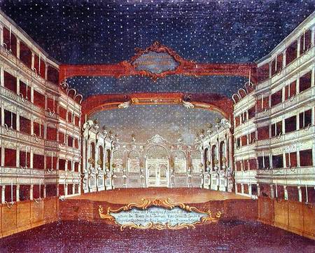 Interior of the San Samuele Theatre, Venice from Gabriele Bella