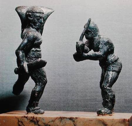 Two gladiators in combat from Gallo-Roman