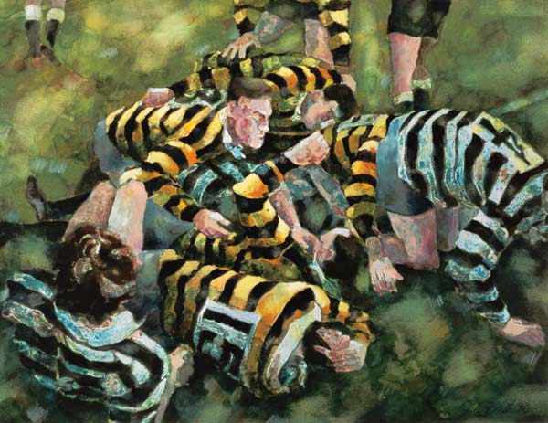 Farnham Rugby Club Scoring a Try  from Gareth Lloyd  Ball