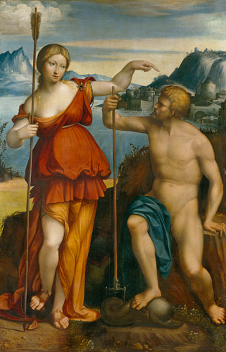 Poseidon and Athene from Garofalo