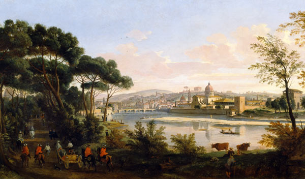 View of Florence from the Cascine from Gaspar Adriaens van Wittel
