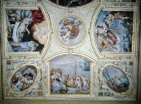 Ceiling painting depicting the Story of Perseus and Danae