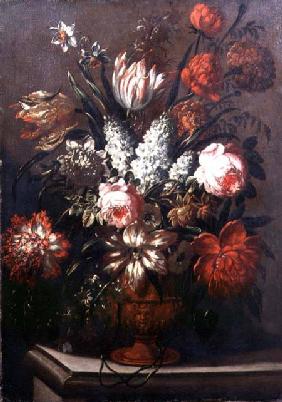 Still Life of Tulips, Peonies, Daffodils and Other Flowers