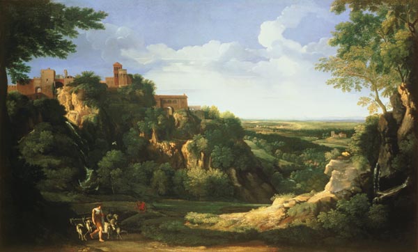 View of Tivoli with Rome in the Distance from Gaspard Dughet