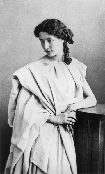 Sarah Bernhardt (1844-1923) in the role of Junie in ''Britannicus'' by Jean Racine (1639-99) c.1860  from Gaspard Felix Tournachon Nadar