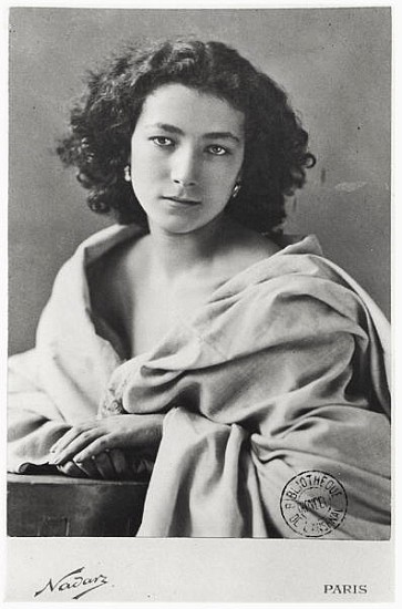 Sarah Bernhardt (1844-1923) in costume, c.1860 from (Gaspard Felix Tournachon) Nadar