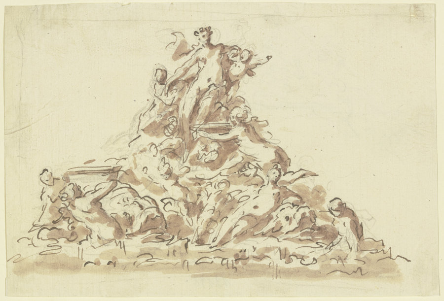 Entwurf zu einem Nymphenbrunnen from Gaspare Diziani