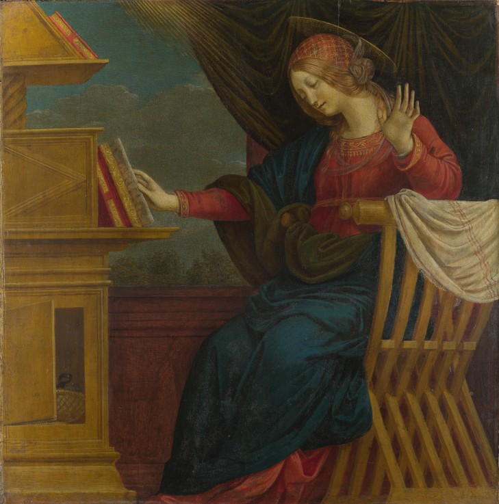 The Virgin Mary (Panel from an Altarpiece: The Annunciation) from Gaudenzio Ferrari