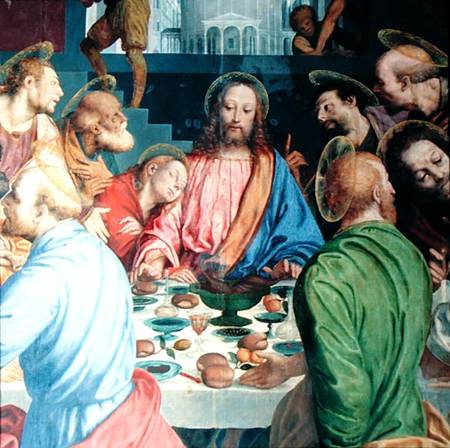 The Last Supper, detail of Christ from Gaudenzio G. de Vincio Ferrari