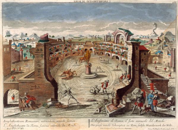 Rome, Colosseum from G.B. Probst