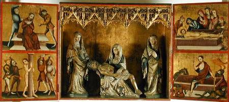 Altarpiece depicting the Lamentation and the Passion of Christ (Altar of St. Elizabeth Thuringia) from Gdansk School