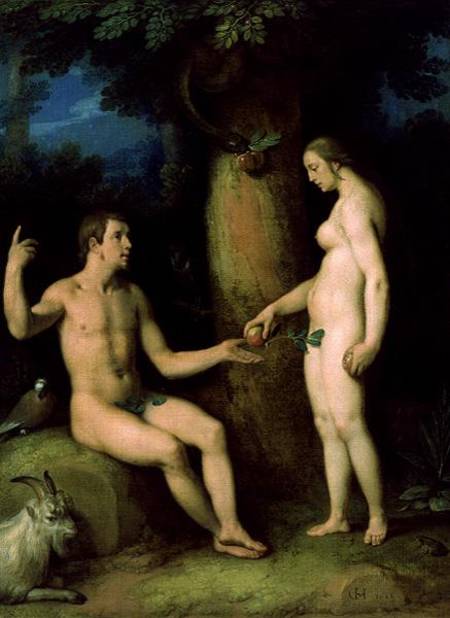 Adam and Eve from (called van Haarlem) Cornelisz Cornelis