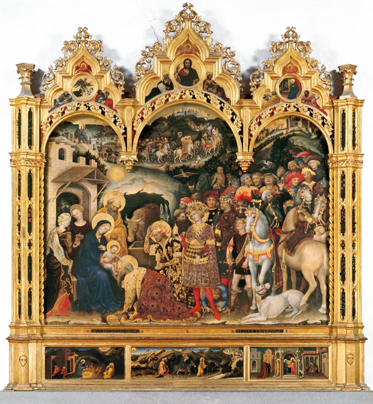 Adoration of the Magi (altarpiece) (for details see 69436 and 69438) from Gentile da Fabriano
