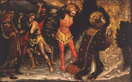 Stoning of St. Stephen from Gentile da Fabriano