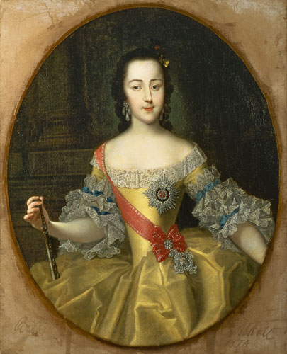 Portrait of Grand Duchess Yekatrina Alexeyevna, later Catherine II from Georg Christoph Grooth