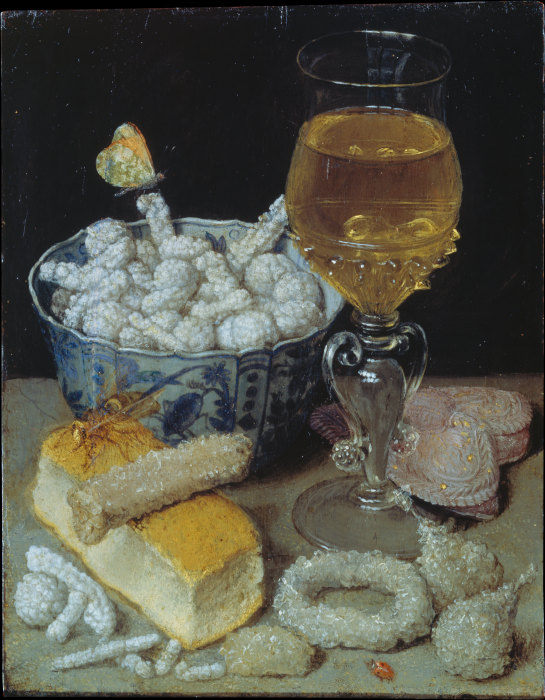 Still Life with Bread and Sweetmeats from Georg Flegel