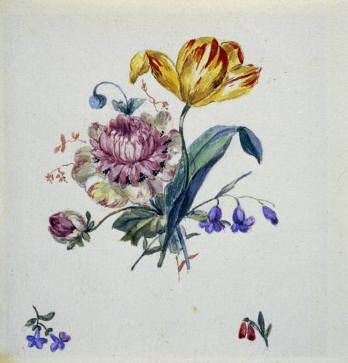 Blumenbukett mit Tulpe und Streublumen from Georg Friedrich Kersting