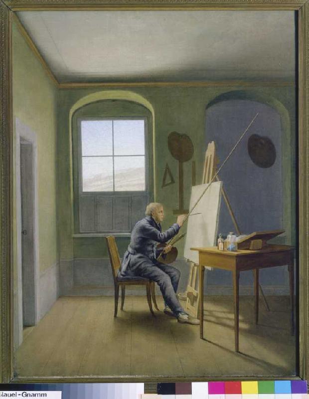 Caspar David Friedrich in the studio from Georg Friedrich Kersting
