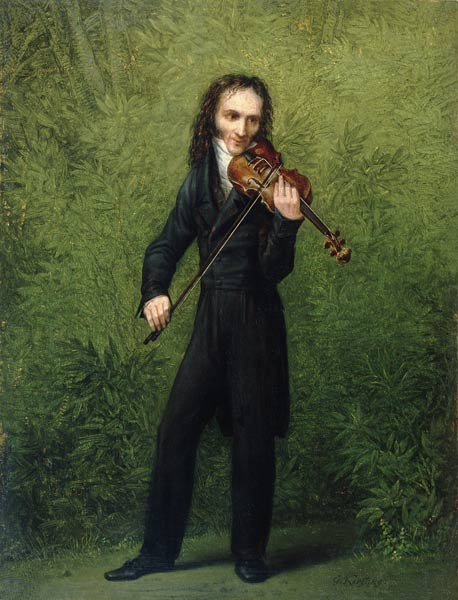 The violinist Nicolo Paganini from Georg Friedrich Kersting