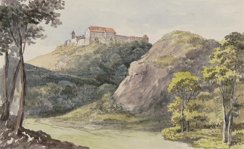 View of the Wartburg from Georg Melchior Kraus