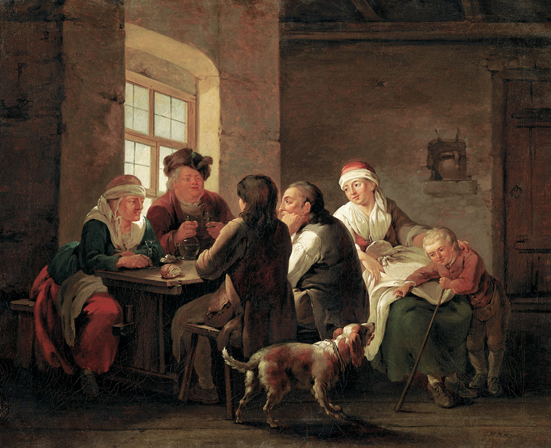A Family Lunching in a Tavern from Georg Melchior Kraus