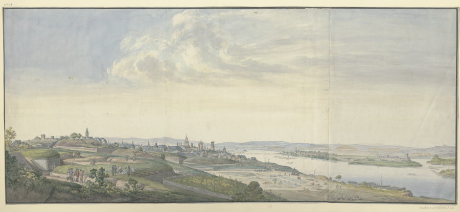 Ansicht von Mainz nach der Belagerung von 1793 from Georg Melchior Kraus