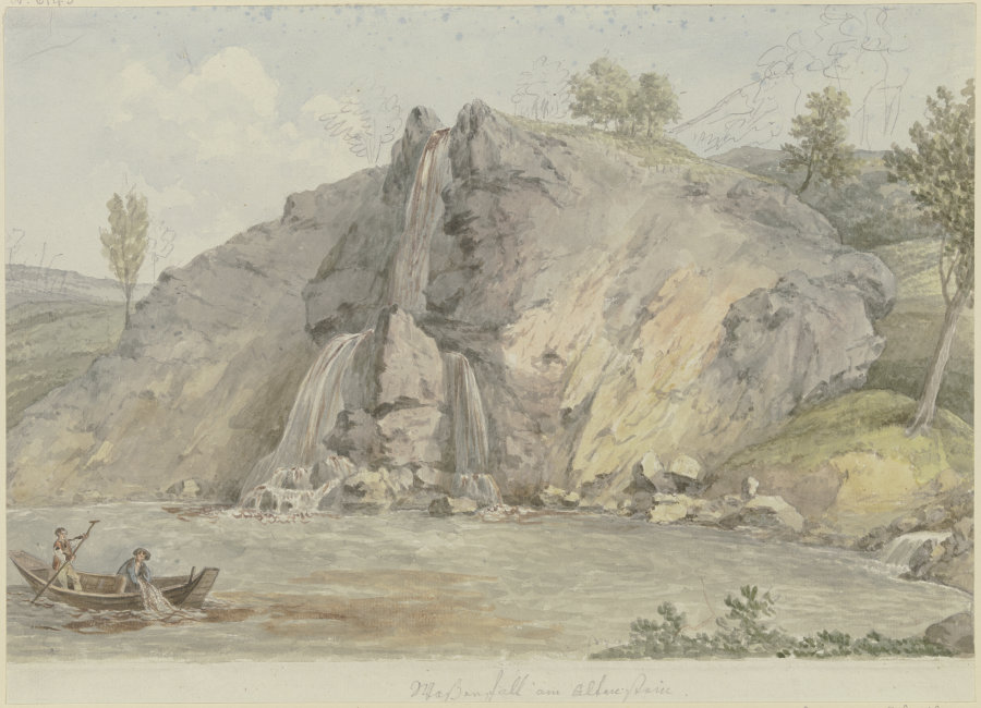 Der Wasserfall am Altenstein bei Meiningen from Georg Melchior Kraus