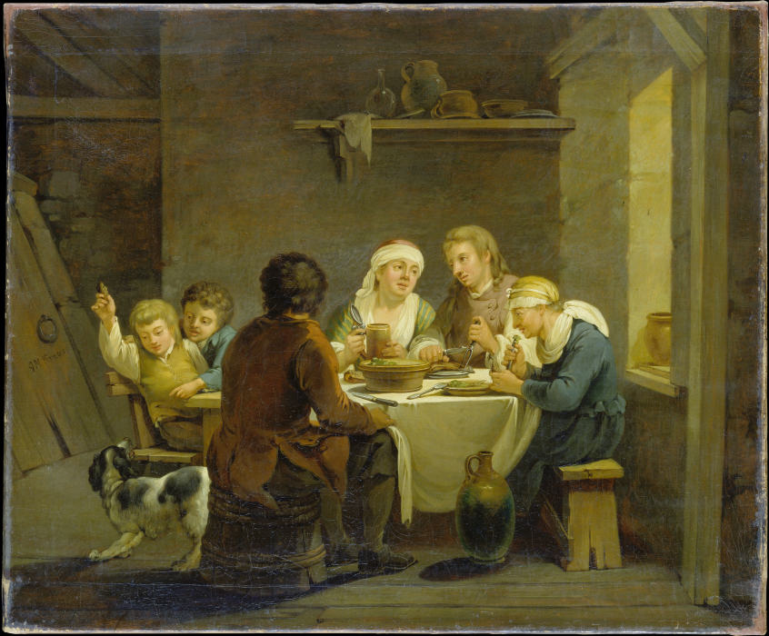 A Family at Table from Georg Melchior Kraus