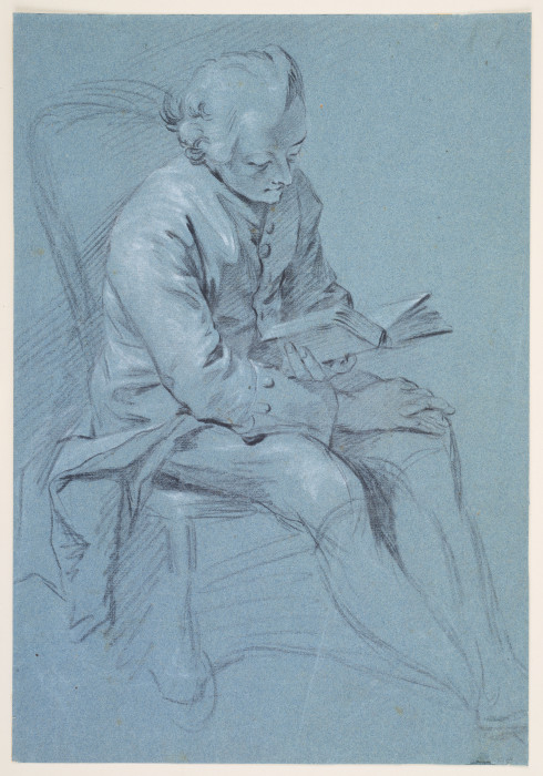 Reading man from Georg Melchior Kraus
