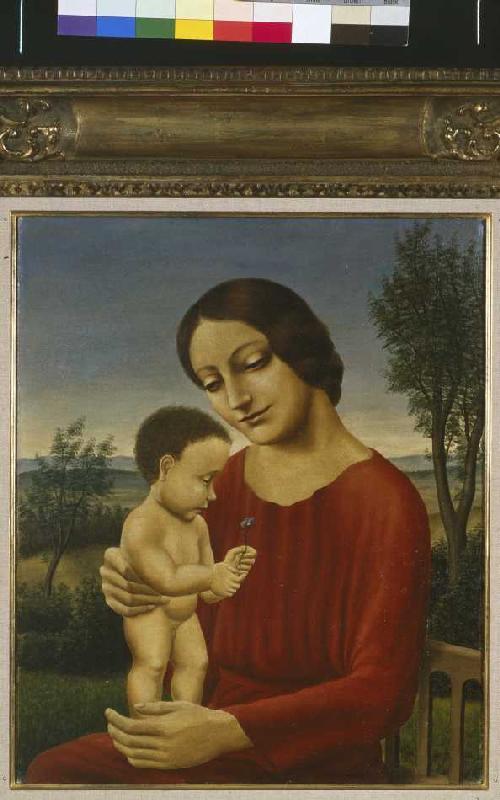 Landscape with mother and child. from Georg Schrimpf