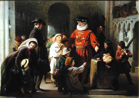 Children in the Tower of London from George Bernard O'Neill