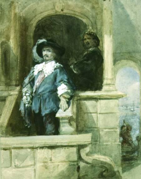Sir Thomas Wentworth (afterwards Earl of Strafford) and John Pym at Greenwich from George Cattermole