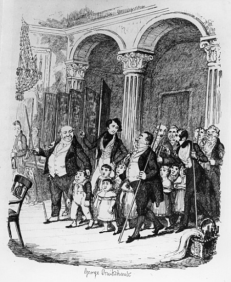 Public Dinners, illustration from ''Sketches Boz'', from George Cruikshank