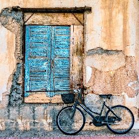 Old Window and Bicycle