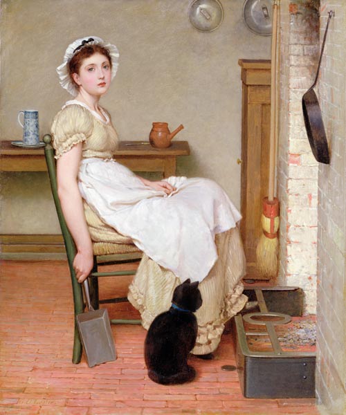 Her First Place - George Dunlop Leslie as art print or hand