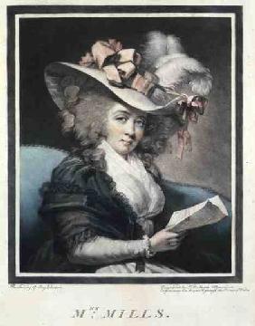 Mrs Mills, engraved and pub. by John Raphael Smith (1752-1812)
