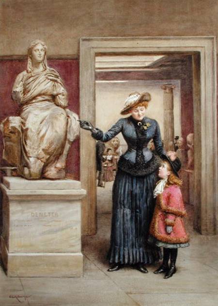 At the British Museum from George Goodwin Kilburne