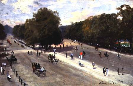 Rotten Row, Hyde Park Corner from George Hyde Pownall