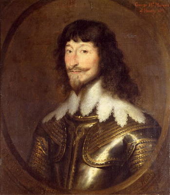 George Gordon (c.1590-1649), 2nd Marquess of Huntly, 1626 (oil on canvas) (for pair see 266100) from George Jamesone